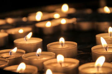 lighted candles