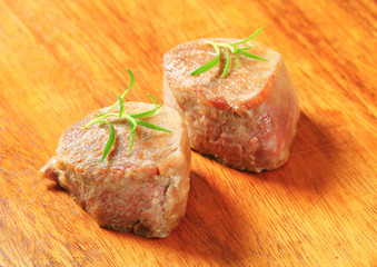 Pan-seared pork medallions