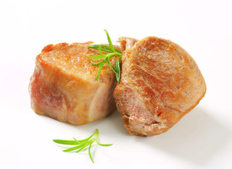 Pan-seared pork medallions