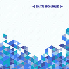 Vector background of different color triangles