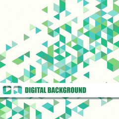 Vector background of different color triangles