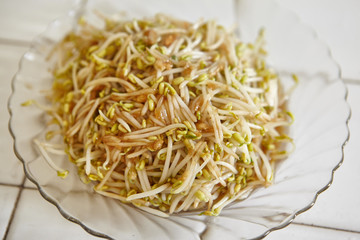 Stir fried bean sprout