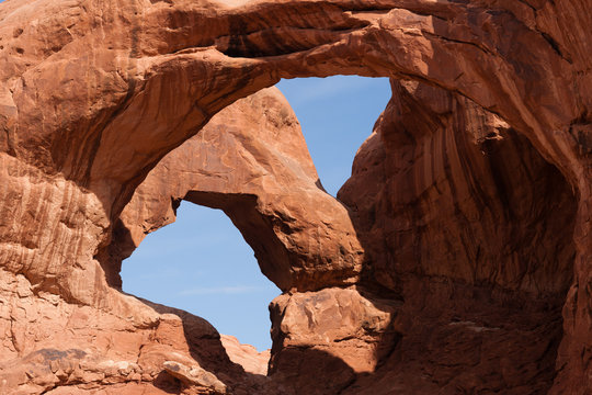 Fototapeta Arches National Park Rock Formations Double Window Arch