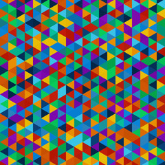 Vector background of different color triangles
