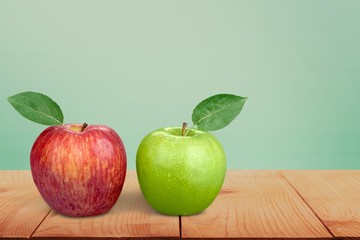 Apple. Red & Green Apples