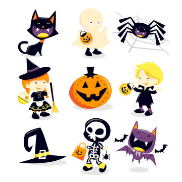 Halloween Trick Or Treat Icons