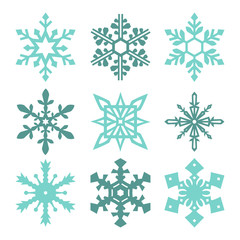 Winter Snowflakes Set