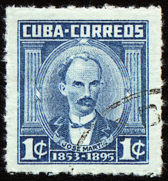 Jose Marti on post stamp