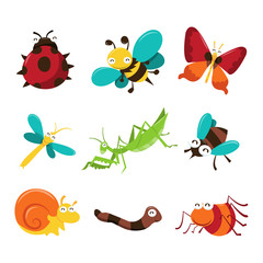 Happy Bugaboo Insects Icons