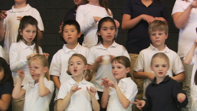 choir of school children