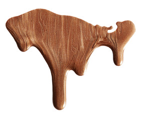 Blot of brown nail polish