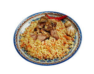 Uzbek  pilaf .