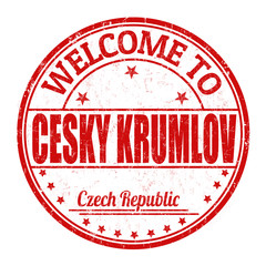 Welcome to Cesky Krumlov stamp