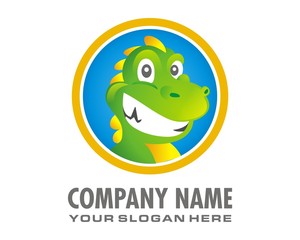 dragon lizard logo image vector