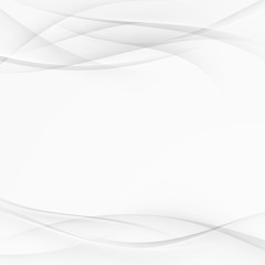 Smooth gray wave modern abstract layout