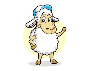 sheep livestock character image vector