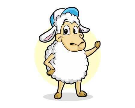 sheep livestock character image vector