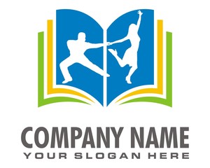 dancing mate silhouette logo image vector