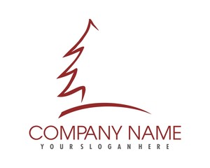 Fototapeta premium pine tree logo image vector