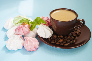 cappuccino and meringue