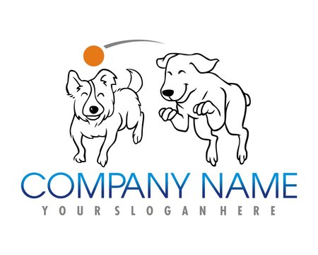 dog pet logo image vector