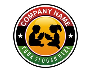 Africa education logo image vector