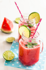Watermelon and lime drink