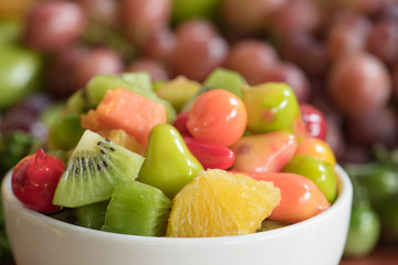 Close-up fruits salad