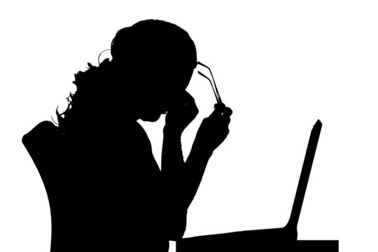 recommend clip art: Vector silhouette of a man.