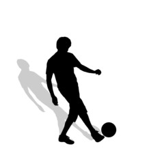 Vector silhouette of a man.