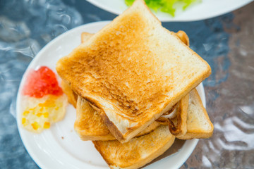 .Thai style breakfast with  egg