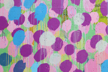 Painted colorful wall.