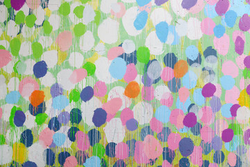 Painted colorful wall.