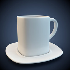 white tea mug