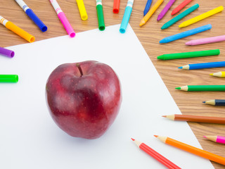 Naklejka premium Drawing Apple