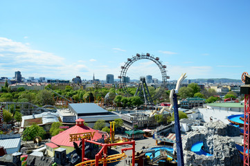 Panoramablick auf das Wiener Riesenrad