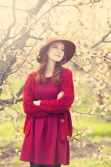  women in blossom apple tree garden