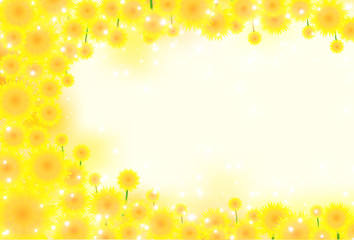 Naklejka premium ひまわり 花 背景