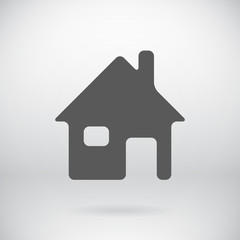Flat Home House Sign Vector Real Estate Symbol Background