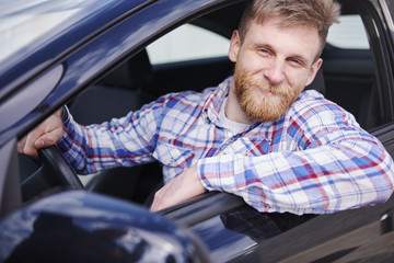 He is proud from first car