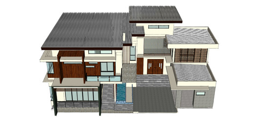 2 storey modern home design