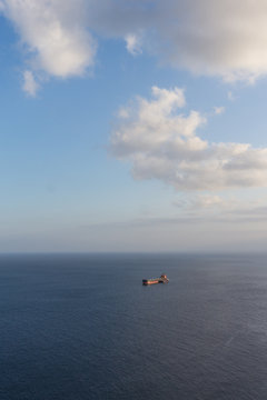 Oil tanker ship ocean horizon