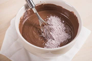 mixing ingredients