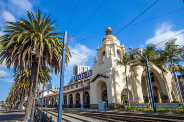 Fototapeta premium Stacja Santa Fe Union w San Diego