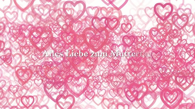 Viele Herzen und alles Liebe zum Muttertag
