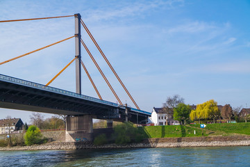 Motorway bridge A42 over the Rhine