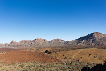 Fototapeta na wymiar Volcano crater - desert mountain landscape, Tenerife