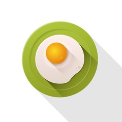 Fried egg icon.