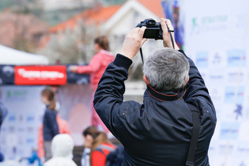 Man taking picture - illustrative