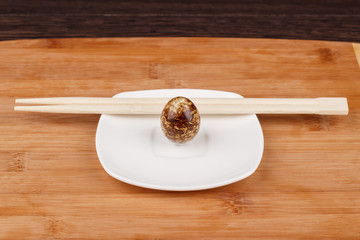 The picture quail eggs